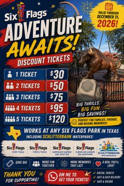 Six Flags Digital Tickets – Discount Prices!