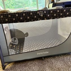 2 Matching Portable Cribs 2 Mattresses 