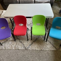 Lifetime kids discount table and chairs