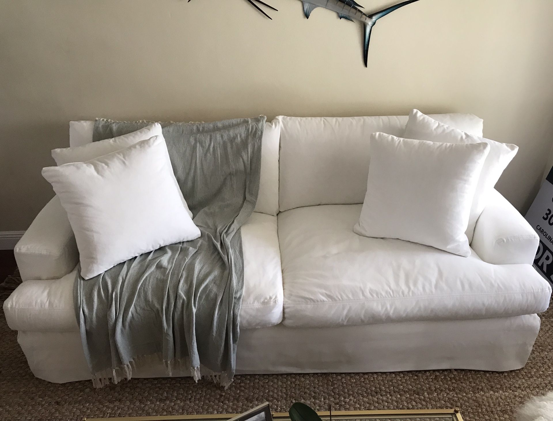 White Sofa (Macy’s “Brenalee”)