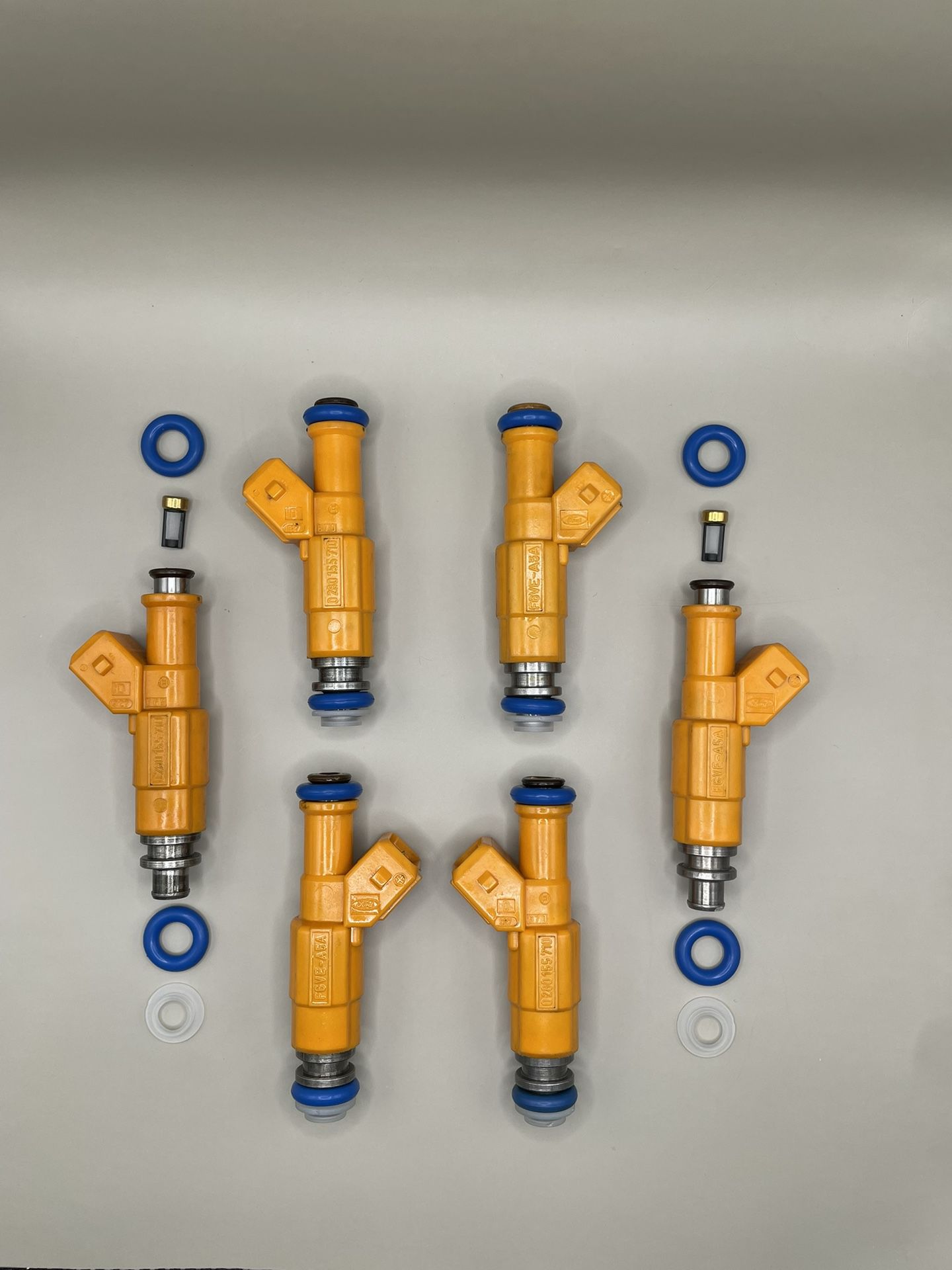 Set Of 6  Bosch Fuel Injectors For 87-98 JEEP Cherokee Wrangler 4.0 EV1 4 hole
