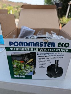 New Pondmaster Eco Submersible Water Pump 1000 GPH