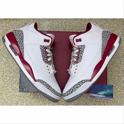 Nike Air Jordan 3 Retro Cardinal Size 10 Men