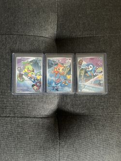 Pokemon First Partner Illustration Collection Gen 4 Starters Promo Card Set Of 3