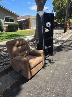 Tan Microfiber Recliner Chair