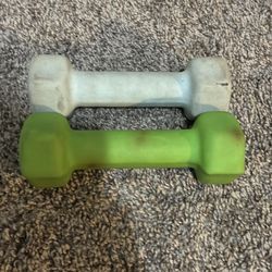 Two 3lb dumbbells