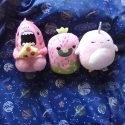 3-Pack Plushies (One Has A Boo-boo)