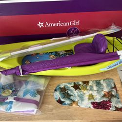 American Girl Kayak Set. Brand New Never Used Still In Original Wrapping.