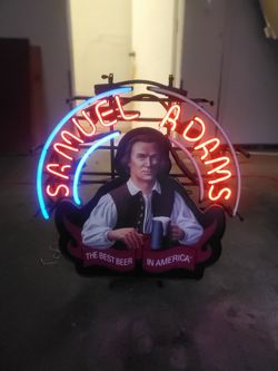 Sam Adams Neon Light Beer (Needs Repair)