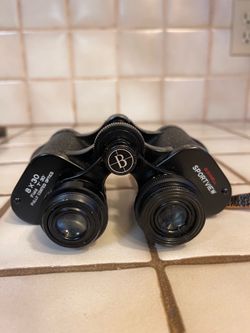 Vintage Bushnell Binoculars Sportview 8x30 with Leather Case