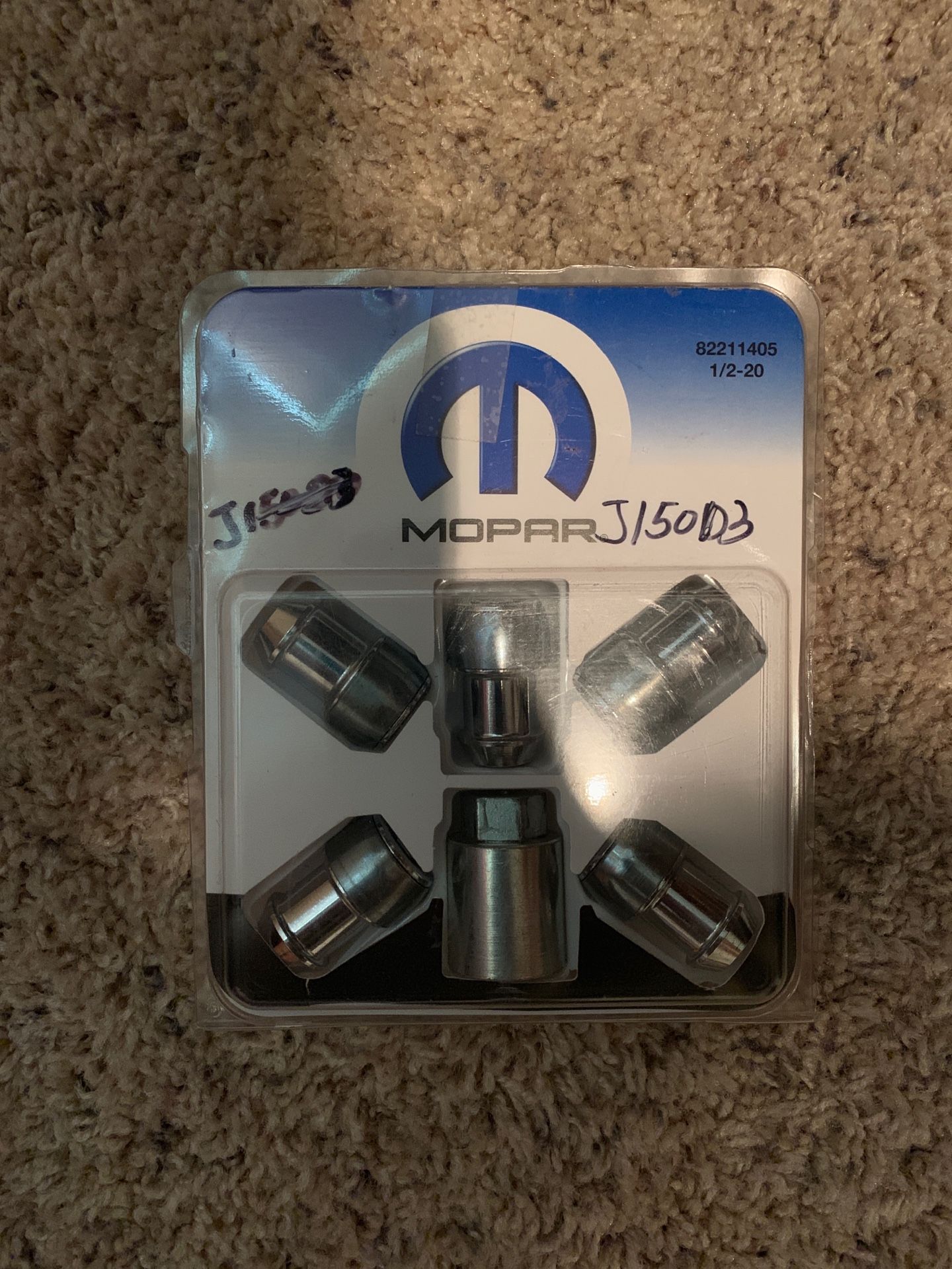 Jeep Wrangler Wheel Locks Set of 5. Also fits Jeep Liberty.