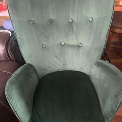 Wayfair Green Felt Dining Chairs