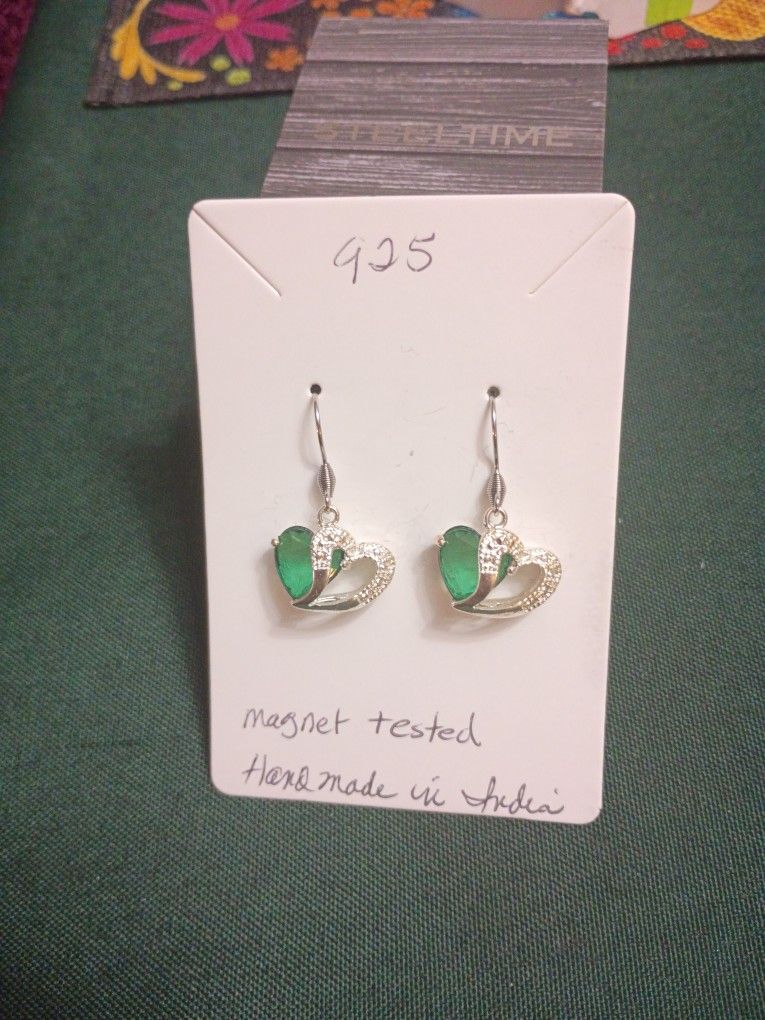 New Sterling Silver Dangle Earrings Have Magnet Tested Mpu Price Firm Don't Deliver Cash Only