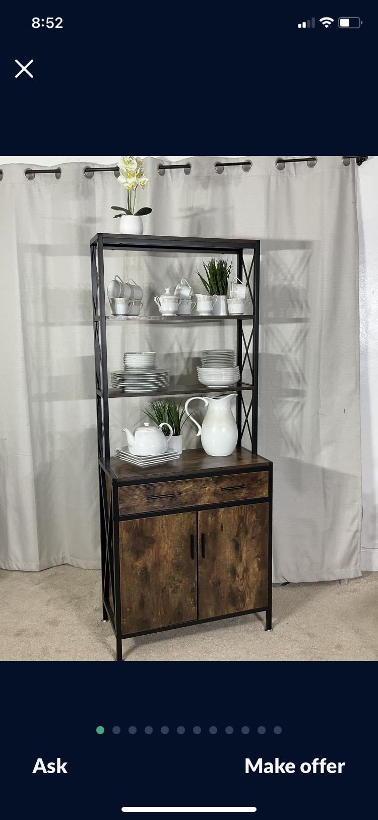 4 Tier Shelf With Drawer & Storage / Cabinet / Bookshelf / Bookcase / Display Rack