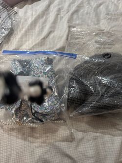 Hair Accessories Bundle with Gray Wig granny costume