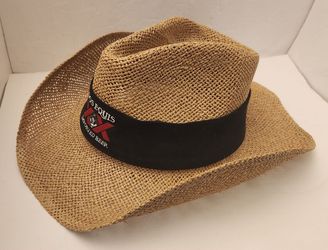Vintage Dos Equis XX Imported Beer Straw Cowboy Hat One Size Fits All - NICE