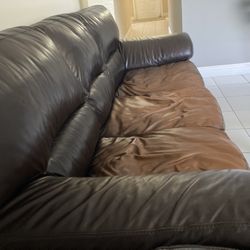 Real Leather Sofa