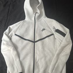 Light Grey Nike Tech Men Hoodie 