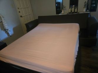 Sofa bed.
