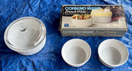 Corning Ware | French White Casserole / Soufle