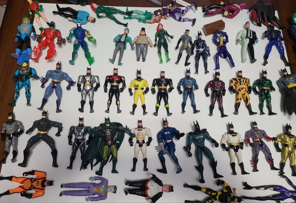 Vintage Batman DC Action Figures 46 Of Them