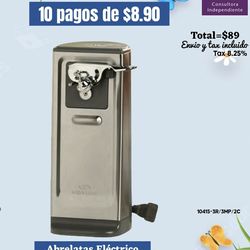 Abrelatas eléctrico de princess house