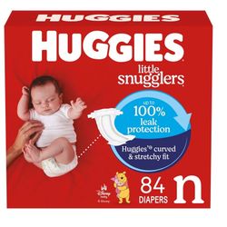 150 Huggies Newborn Diapers 
