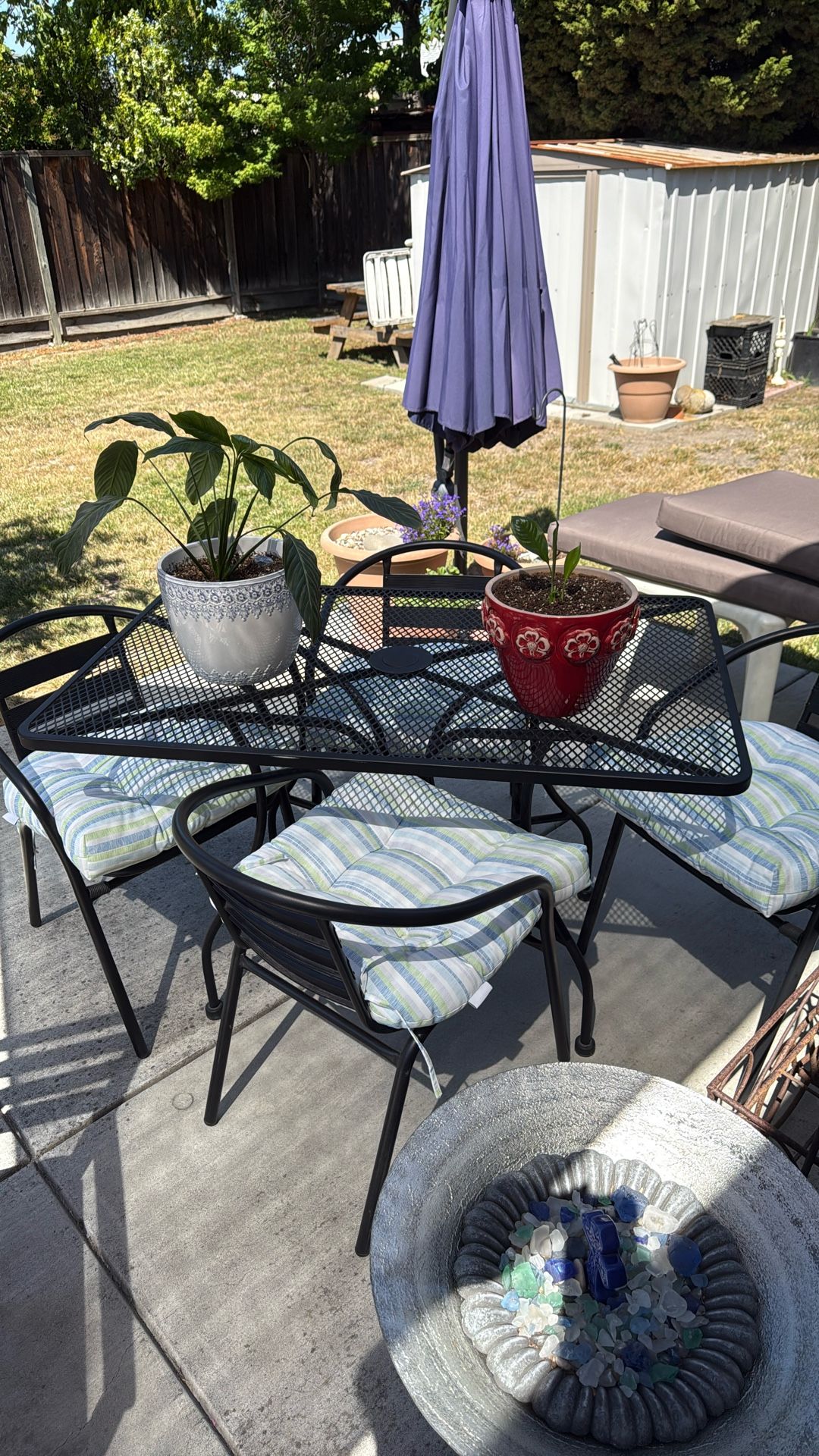 Table and chairs