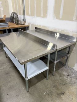 Stainless steel worktables