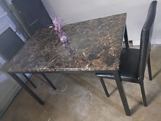 Table and 2 chairs