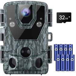 BRAND NEW IN BOX Punvoe Digital Wildlife Trail Camera 24MP 1080P Game Camera with No Glow Night Vision 0.2s Trigger Time Motion Activated Trail Cam Hu