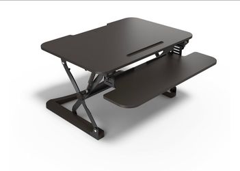 Sit-Stand Desk Converter with Keyboard Tray