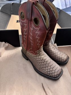 Kid Size 13, Cowboy Boots And Belt