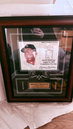 Mickey Mantle Autographed Photo
