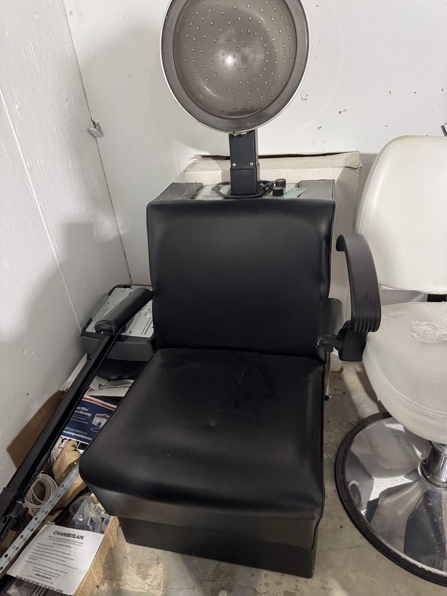 Black Hair Salon Dryer Chair