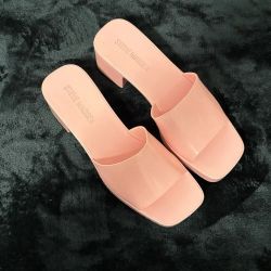 Steve Madden Pink Jelly Slide Heels size 10 Women’s