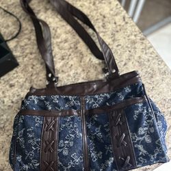 Blue and Brown Purse