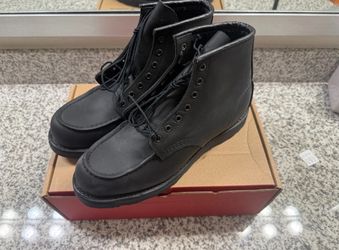 Men's Red Wing Six-Inch Classic Moc Boot in Black Harness Leather  / Size 10