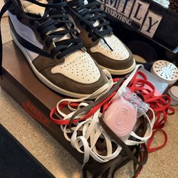 Travis Scott Air Jordan 1 Mocha 10.5 & 14 