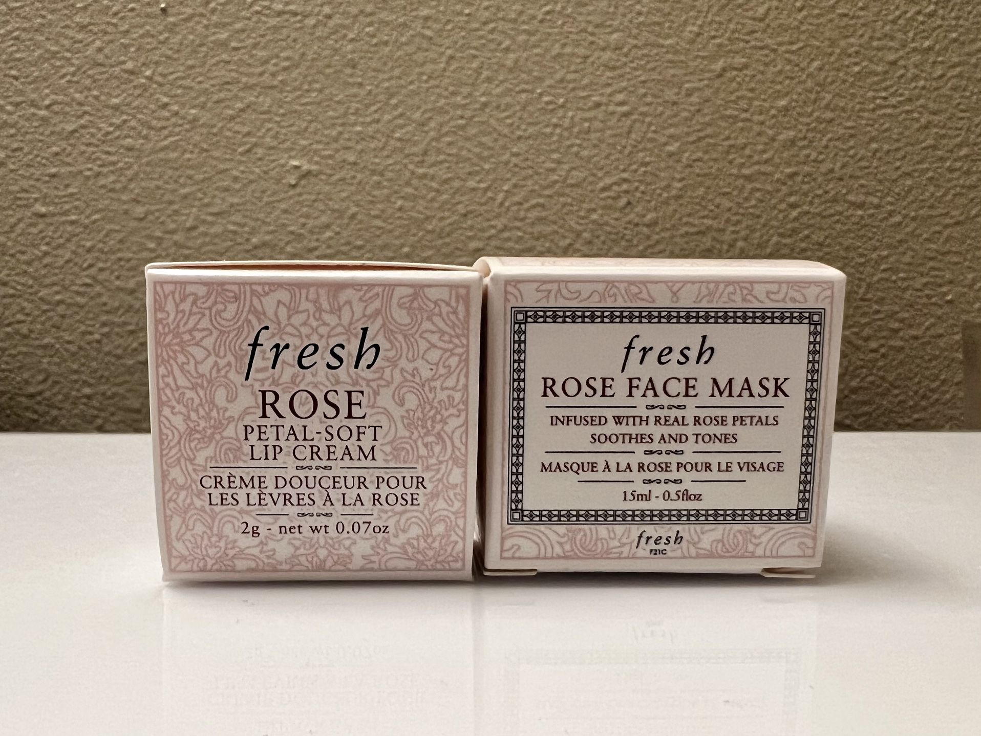 Fresh Rose Lip Cream & Face Mask Travel Bundle