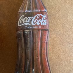Coca Cola Coke VINTAGE 1996 Shaped Bottle 10" Tin Metal Container