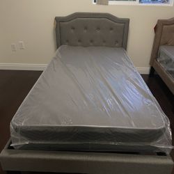 Twin Size Bed Frame With Mattress 
