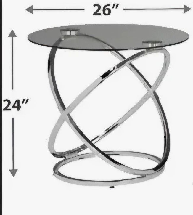 Ashley Hollynyx-glass end tables