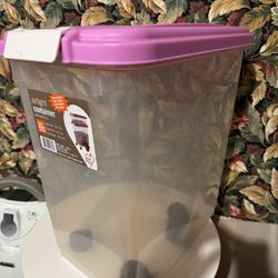 plastic Container On The Wheels