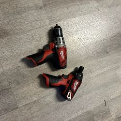 Milwaukee M12 Taladros $60 Firme Precio 