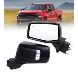 Left Driver Side Mirror Compatible with 2019-2025 chevy Silverado 1500
