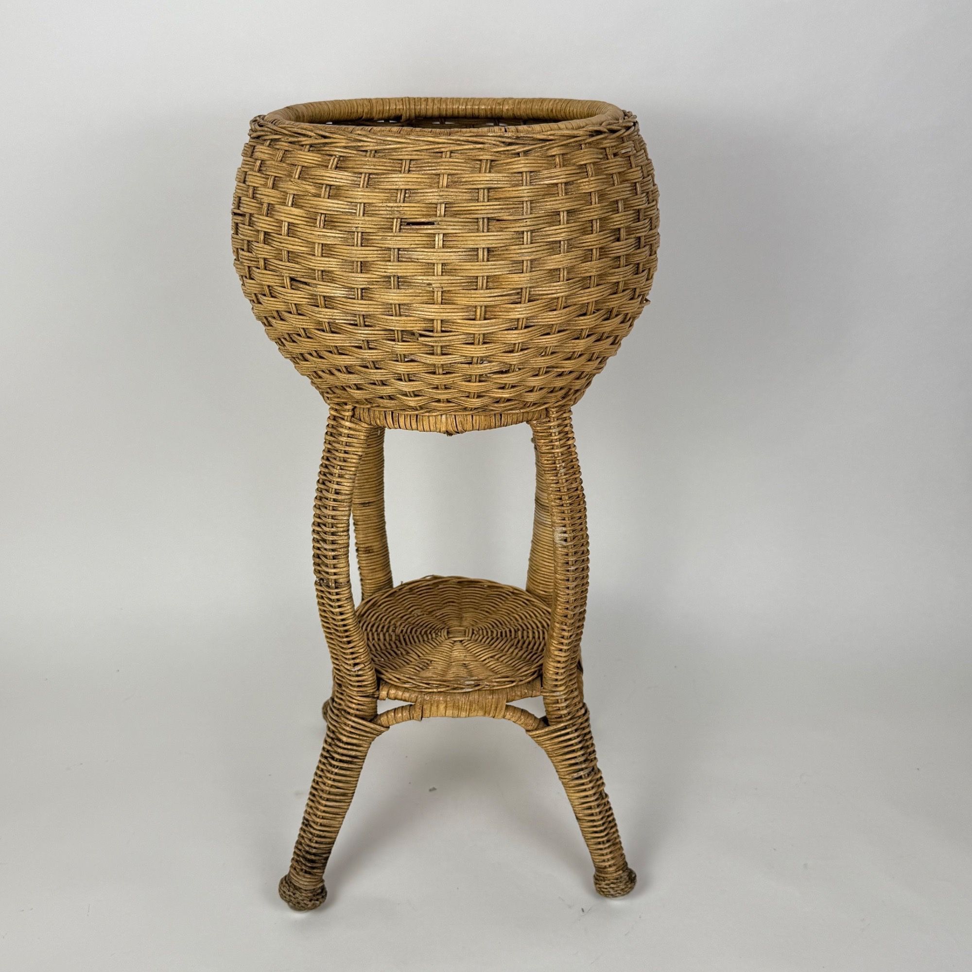Wicker Plant Stand