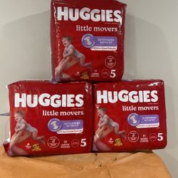 Buggies Little Movers pampers all three pack for $27
