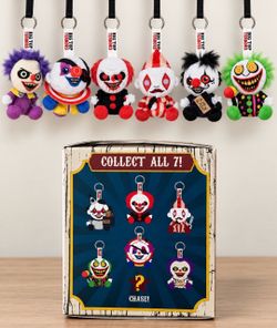 Big Top Terrors Mystery Plush Bag Charm FULL CASE SEALED 6