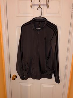 Adidas Men's Black Track Jacket M Full Zip Lightweight Activewear